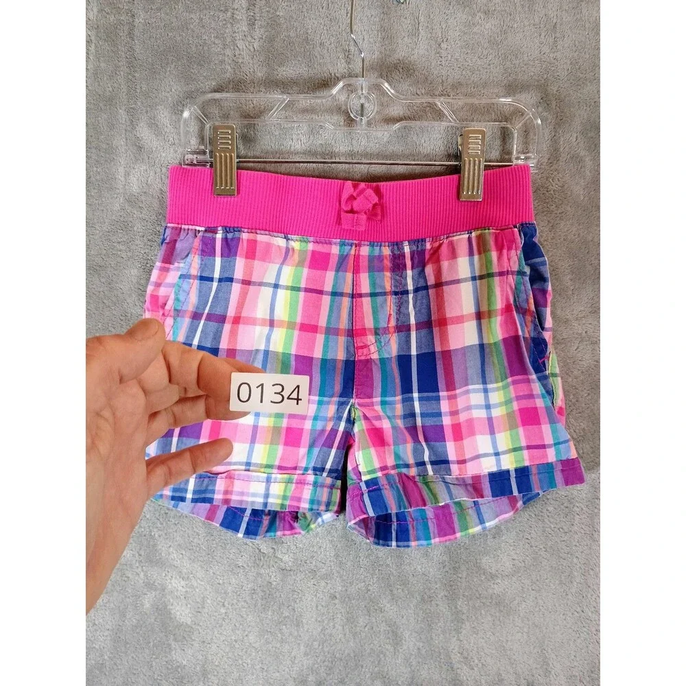 Children's Place Girls Plaid Casual Shorts 6X/7 Excellent